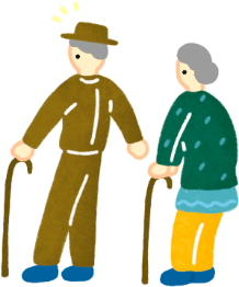 ご年配の観光客