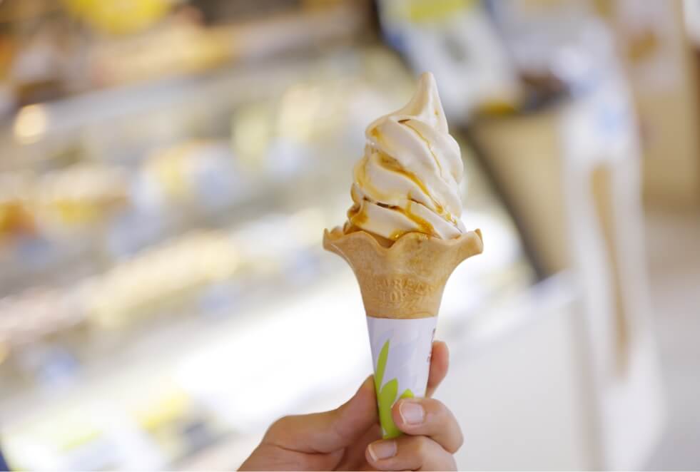 大仏プリンソフトクリーム