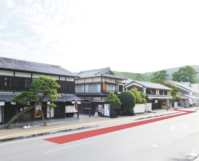 駐車場の出入り口