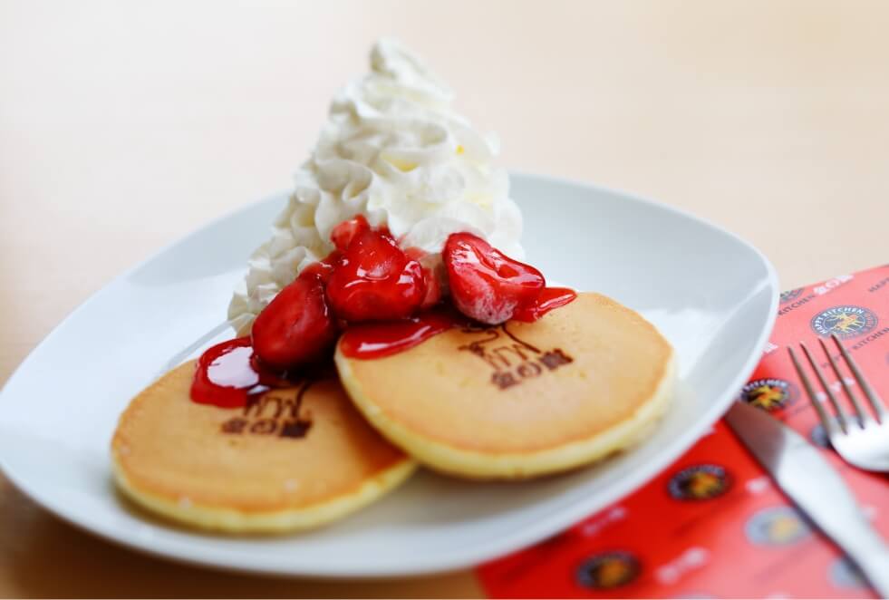 金の鹿の焼印パイケーキ