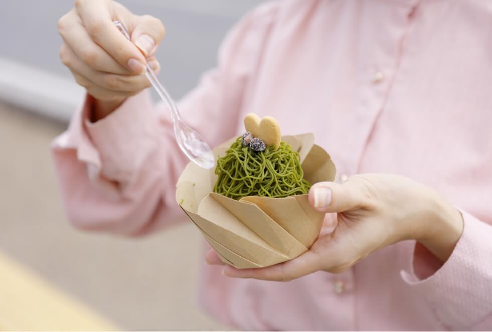 濃厚な味わいの抹茶モンブラン