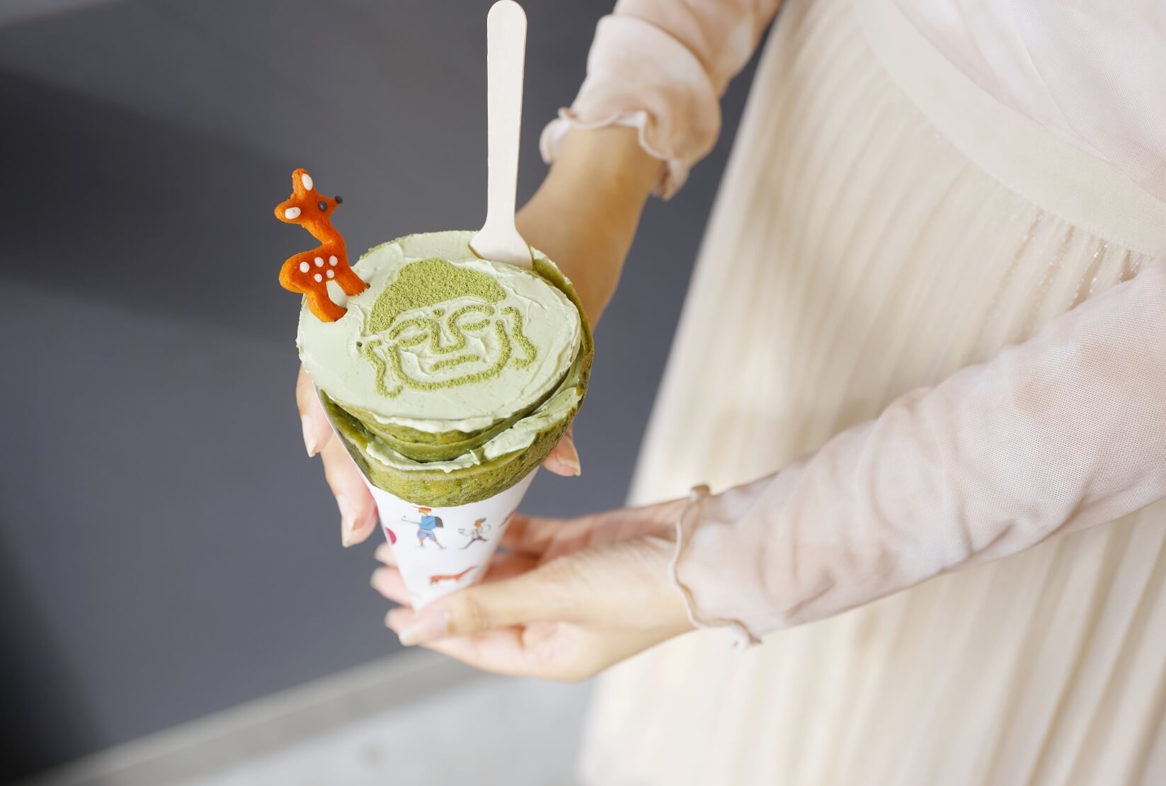 NARAD名物の抹茶クレープ