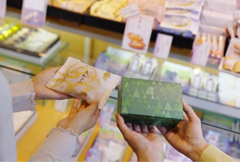 可愛い箱に入ったお菓子