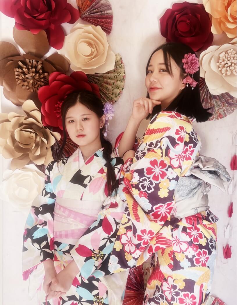 友達と着物レンタル