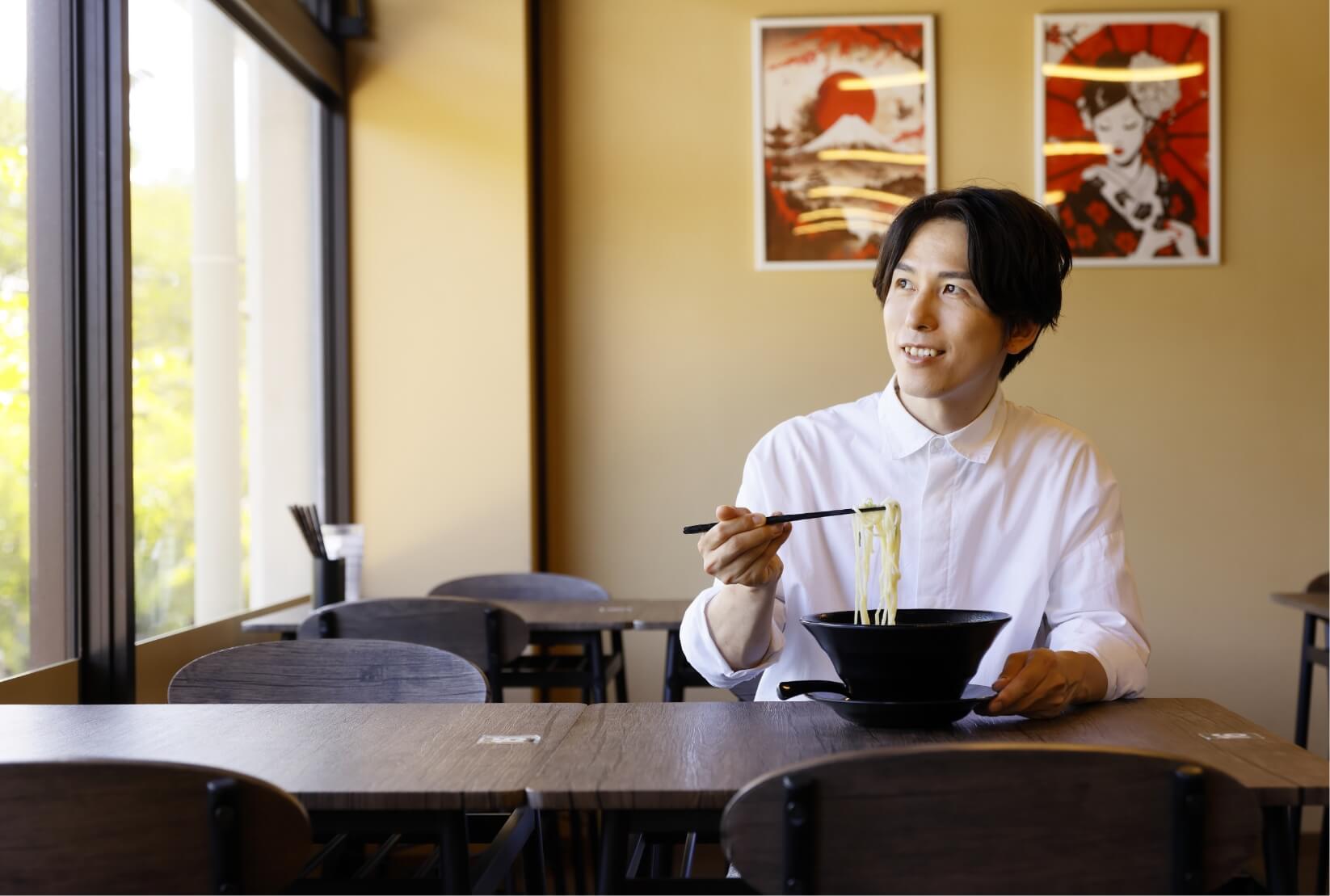 店舗2階からの景色は絶景