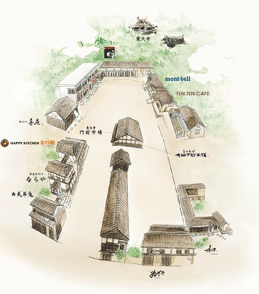 夢風ひろば全体の地図です。